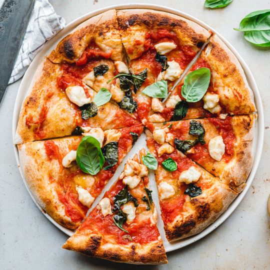 photo of a vegan pizza
