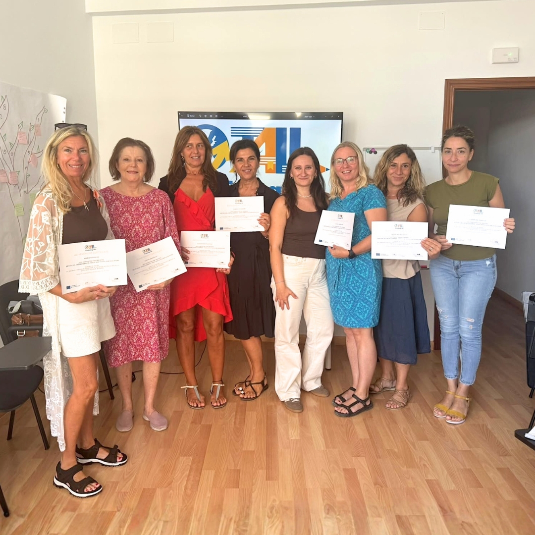 Ivka Hruskova at the Erasmus+ course Artificial Intelligence in Education in Sevilla