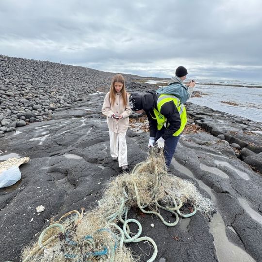 Slovak team of the youth exchange Waves of Change in SEEDS t-shirts in Iceland