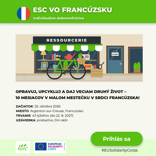 ESC volunteering in France - La Bascule reuse centre in Argenton-sur-Creuse