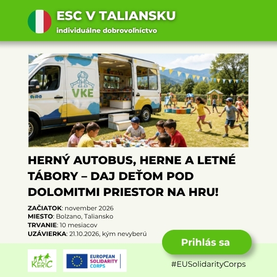 ESC volunteering with children in Bolzano Italy