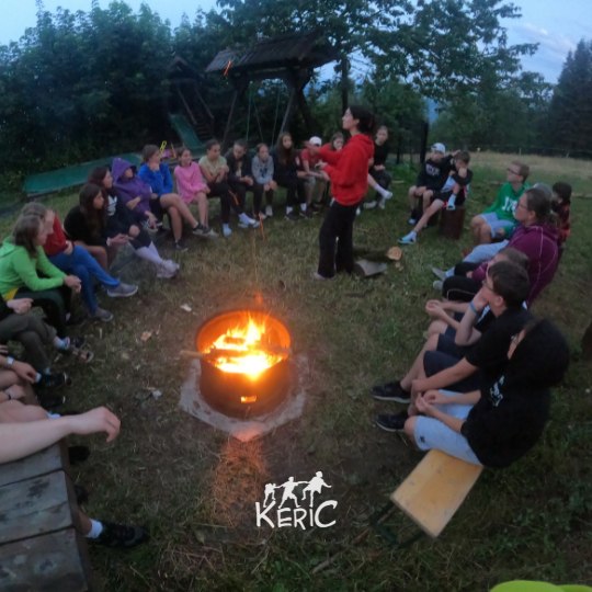 camp fight for survival 2023 francesca at ohni surrounded by children