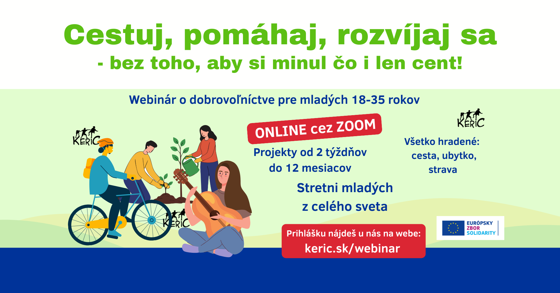 webinar o dobrovolnictve v zahranici plagat